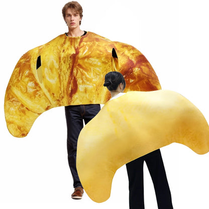 Croissant Costume Bread Cosplay Costume Carnival Adult Stage Performance Clothing 3D Printing Fancy Food Parade Festival Outfit