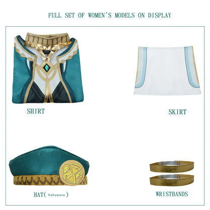 The Akademiya Cosplay CostumeImpact Carnival Uniform Wig Anime Halloween Costumes Women Game