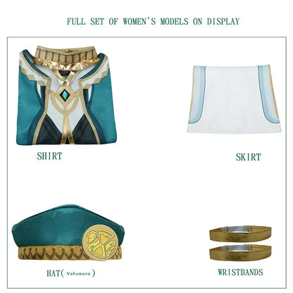 The Akademiya Cosplay CostumeImpact Carnival Uniform Wig Anime Halloween Costumes Women Game