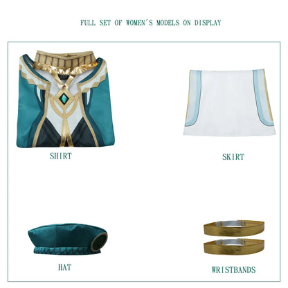 The Akademiya Cosplay CostumeImpact Carnival Uniform Wig Anime Halloween Costumes Women Game