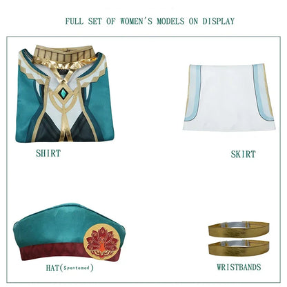 The Akademiya Cosplay CostumeImpact Carnival Uniform Wig Anime Halloween Costumes Women Game