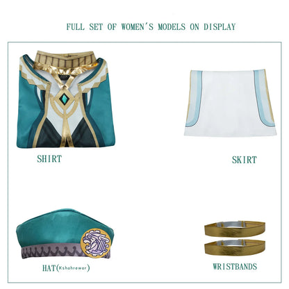 The Akademiya Cosplay CostumeImpact Carnival Uniform Wig Anime Halloween Costumes Women Game