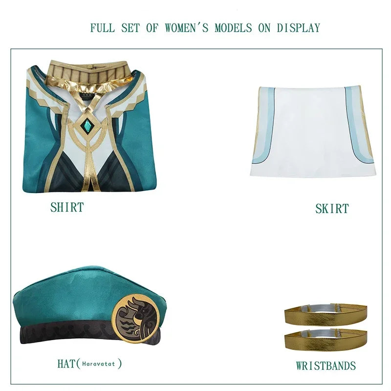 The Akademiya Cosplay CostumeImpact Carnival Uniform Wig Anime Halloween Costumes Women Game